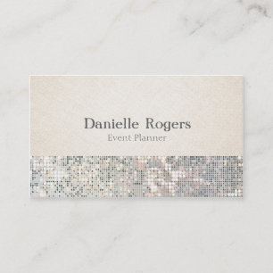 Pailletten Glitter Glam Glamour Linen Visitekaartj Visitekaartje