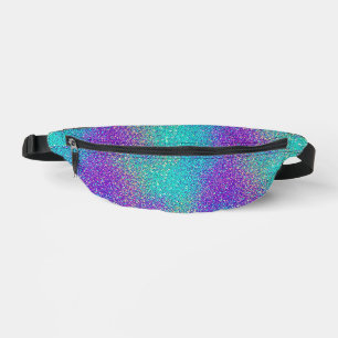 Paillettes à dégradé de turquoise à violet unique
