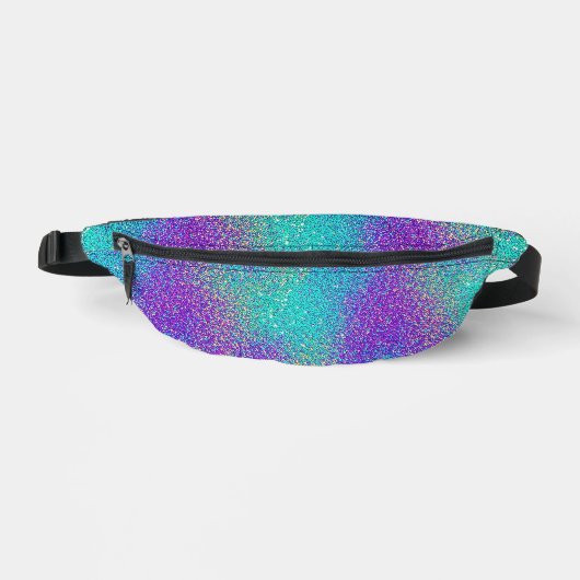 Paillettes à dégradé de turquoise à violet unique (Recto)