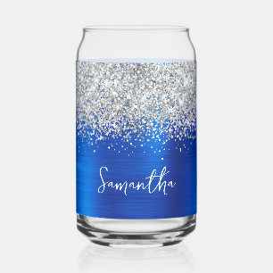 Paillettes Argent Royal Blue Glam Nom