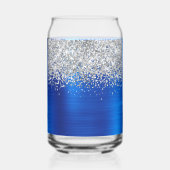 Paillettes Argent Royal Blue Glam Nom (Verso)