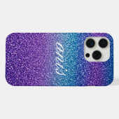 Paillettes bleu violet moderne (Verso Horizontal)