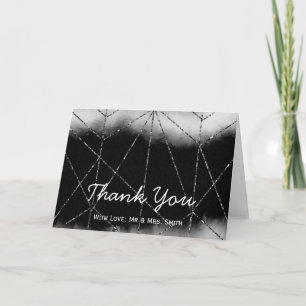 Paillettes de confettis dorés Merci Noir