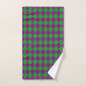 Paillettes de diamant violet et vert (Serviette à main)
