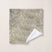 Paillettes dorées craquelure Moderne Chic Glamour (Gant de toilette)