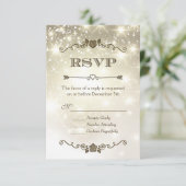 Paillettes dorées Mariage RSVP (Debout devant)