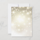 Paillettes dorées Mariage RSVP (Dos)