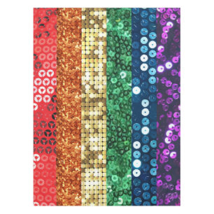 paillettes drapeaux nappe de table