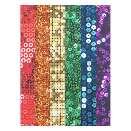 paillettes drapeaux nappe de table (Devant)