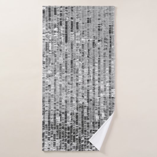 Paillettes en argent motif transparent (Serviette de bain)