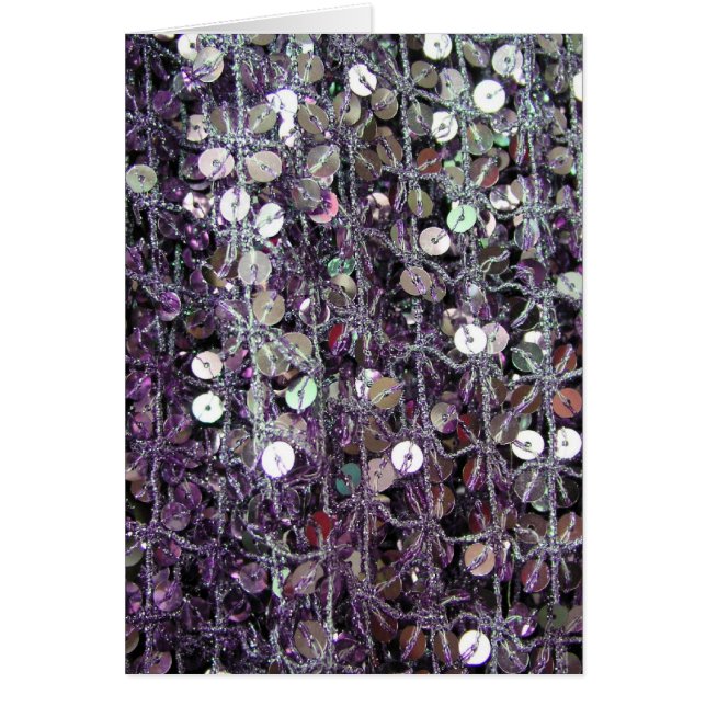 Paillettes et perles pourpres (Devant)