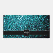 Paillettes fausses bleu aqua Monogramme (Recto)