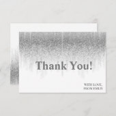 Paillettes grises ombré chic merci (Devant / Derrière)