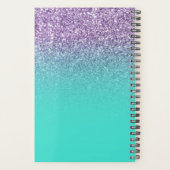 Paillettes Ombrées Turquoise Violet Clair Personna (Dos)