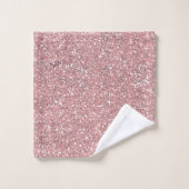 Paillettes Rose Brillantes (Gant de toilette)