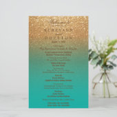 Paillettes sarcelle et or - Programme (Debout devant)
