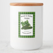 Pain & Beurre Pickets Plaid V Étiquette alimentair (Devant)