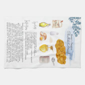 Pain Challah | Serviette de thé de recette de fami (Horizontal)