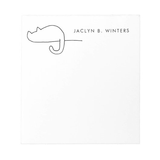 Pain de chat | Bloc-notes personnalisé Amoureux de (Devant)