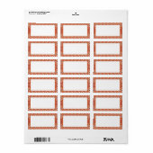 PAIN DE GINGERBREAD Étiquette 2,375 po x 1,25 po (Feuille entière)