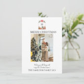 Pain d'épice Crest Village avec photo Carte de Noë (Debout devant)