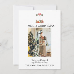 Pain d'épice Crest Village avec photo Carte de Noë