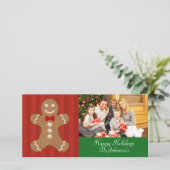 Pain d'épice homme - Cartes photos de Noël (Debout devant)