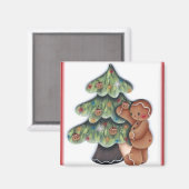 Pain d'épice Magnet d'arbre de Noël (Recto/Verso)