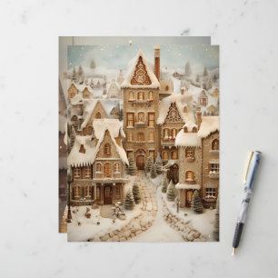 Pain d'épice Maison de Noël Papier à grattoir