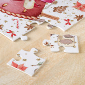 Pain d'épice Maison Snow Globe Puzzle (Côté)