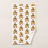 Pain d'épice Personne Motif Ensemble de serviettes (Serviette à main)