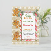 Pain d'épices amusant Cookie Exchange Invitation (Debout devant)