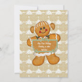 Pain d'épices amusant Cookie Exchange Invitation (Dos)