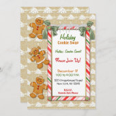 Pain d'épices amusant Cookie Exchange Invitation (Devant / Derrière)
