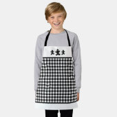 Pain d'épices blanc noir Hommes Petit tablier (Porté)