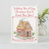 Pain d'épices Carte de Noël apothecaire Soins de s (Debout devant)