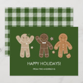 Pain d'épices - Carte de vacances pour hommes (Devant / Derrière)