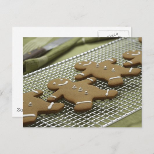 Pain d'épices Cookie Cartes de Noël et Stickers (Devant / Derrière)