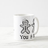 Pain d'épices Cookie Couple Log Mug (Devant droit)