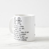 Pain d'épices Cookie Couple Log Mug (Devant gauche)