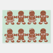 Pain d'épices Cookies Enveloppement Papier Set (Devant)