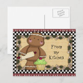 Pain d'épices de ma carte postale de cuisine (Devant / Derrière)