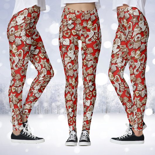 Pain d'épices de Noël Cookies Leggings
