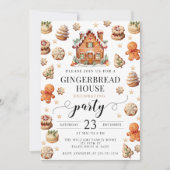 Pain d'épices de Noël décoration invitation fête (Devant)