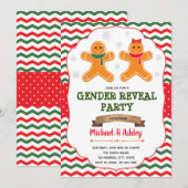 Pain d'épices de Noël Sexe Révéler Invitation (Devant / Derrière)