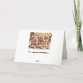 pain d'épices doux maisons carte de voeux (Dos)