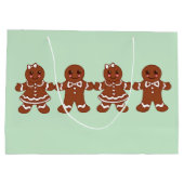 Pain d'épices Garçons Filles Sac cadeau de Noël (Dos)