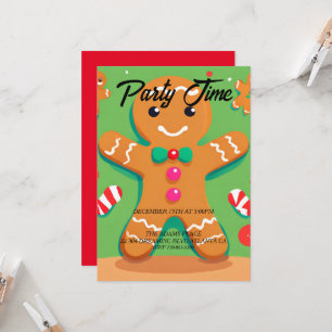 Pain d'épices Homme Noël Fête Invitation