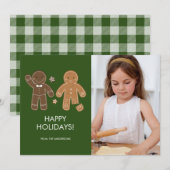 Pain d'épices Hommes Carte photo de vacances (Devant / Derrière)