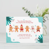 Pain d'épices Hommes Décoration Fête Invitation (Debout devant)